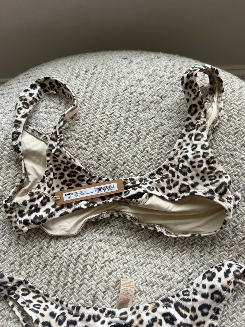 Skims Leopard Two Piece Top L Bottom M